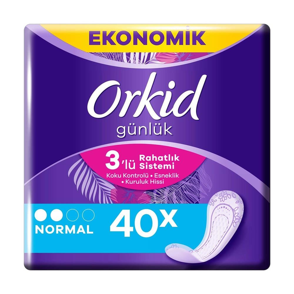 Günlük PedOrkid Günlük Ped Uzun 40 Adet Ekonomik Paket