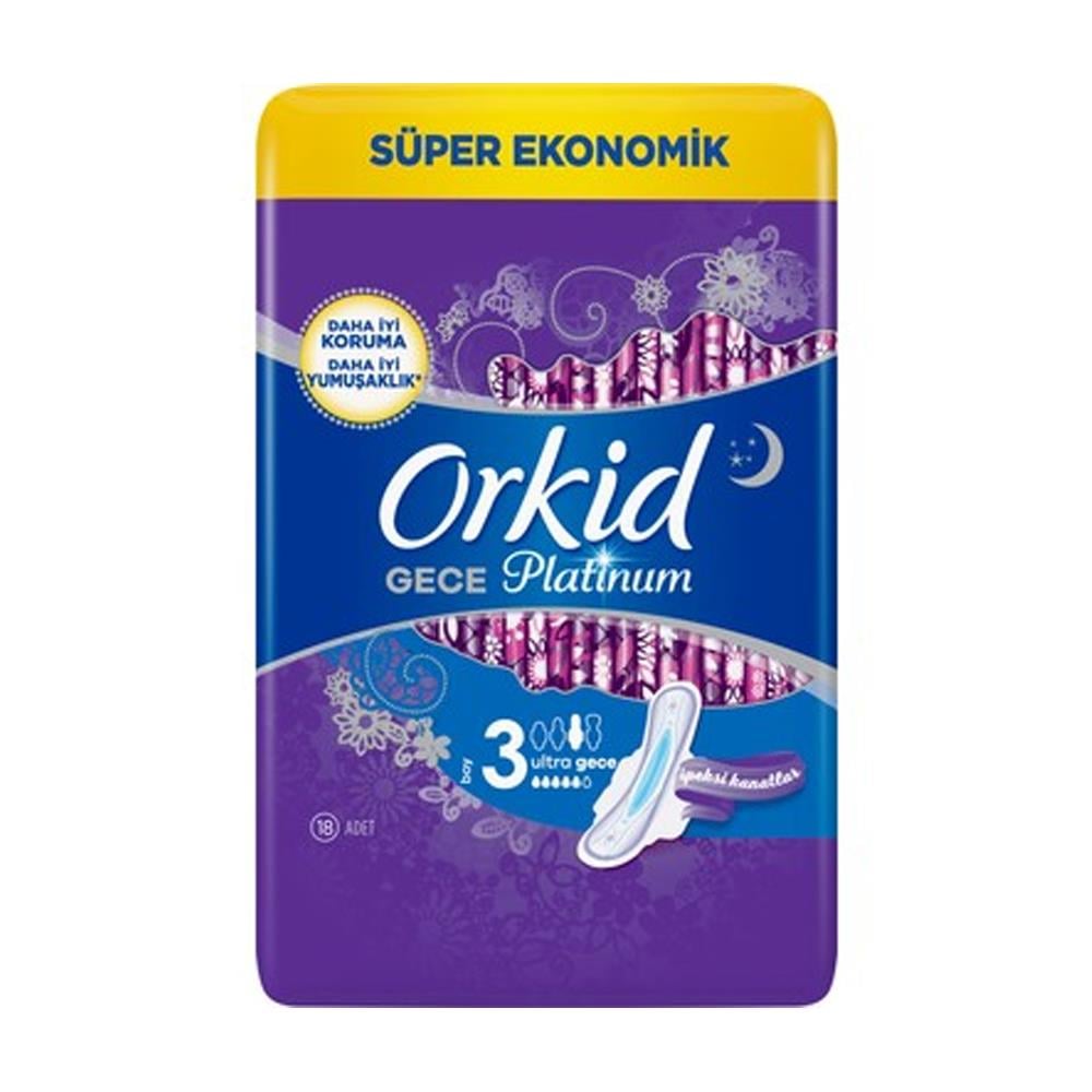 Ultra PedOrkid Platinum Süper Ekonomik Ped Koruma Ultra Uzun 18 li