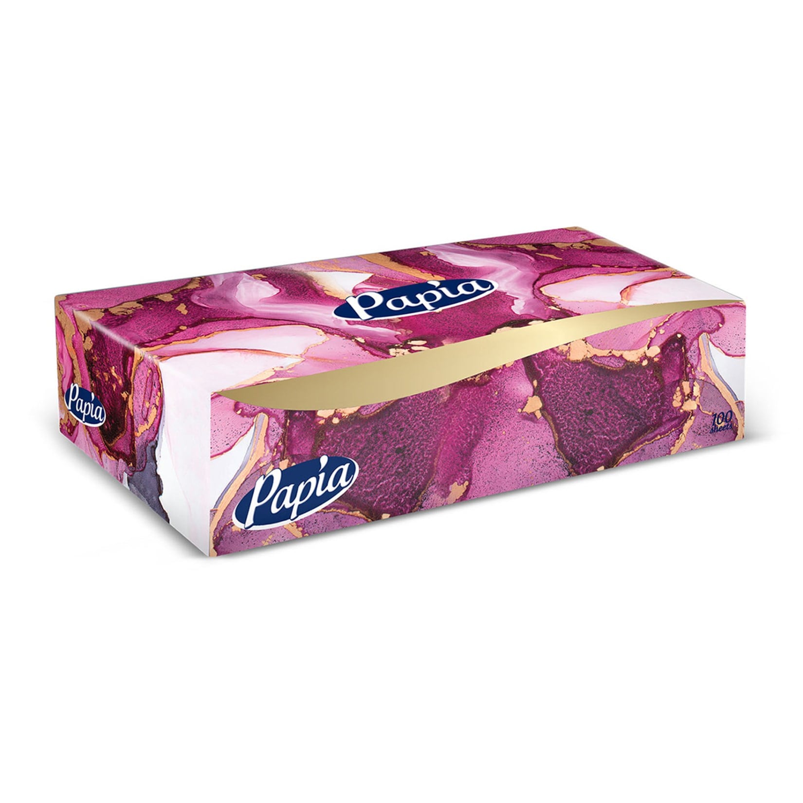 PeçetePapia Kutu Mendil 3 Katlı Marble 100 lü