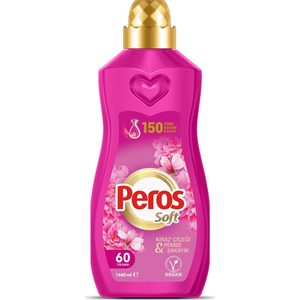 Peros Konsantre Yumuşatıcı Kiraz Çiçeği Pembe Şakayık 1440 Ml
