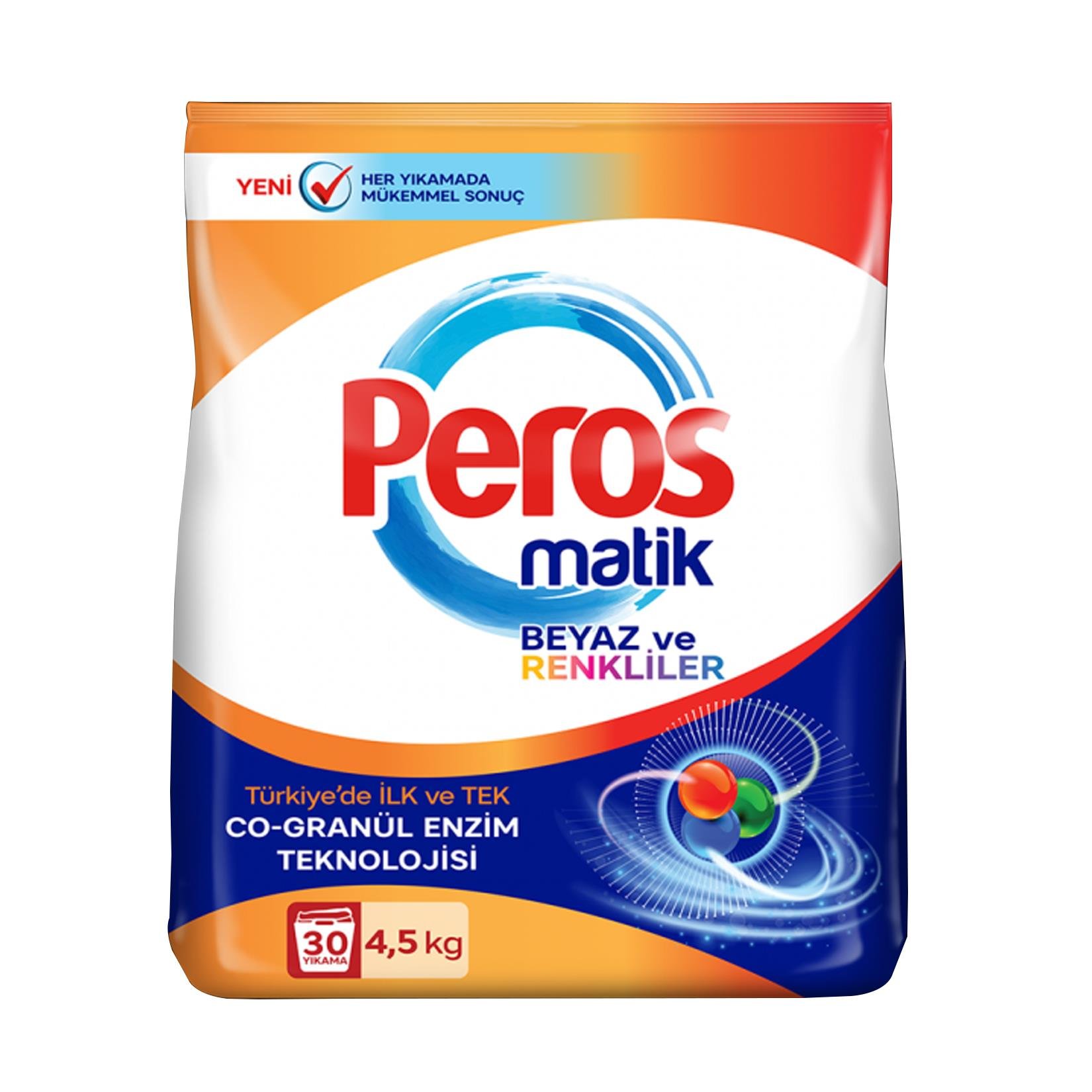 Toz DeterjanPeros Matik 4.5 kg Beyaz ve Renkliler