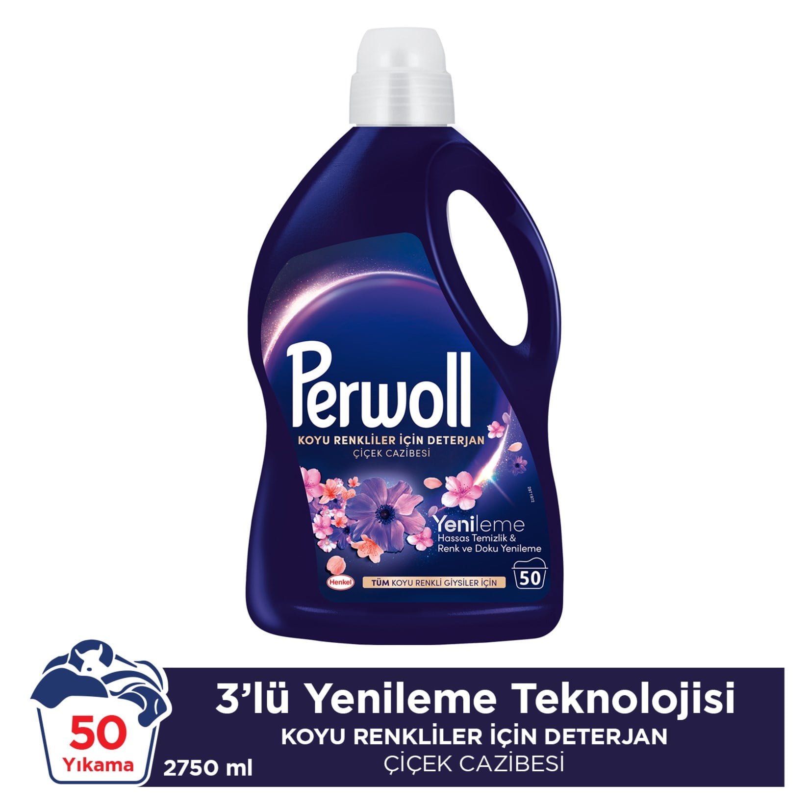 Sıvı Çamaşır DeterjanıPerwoll Yenileme Çiçek Cazibesi 2,75 Lt 50 Yıkama
