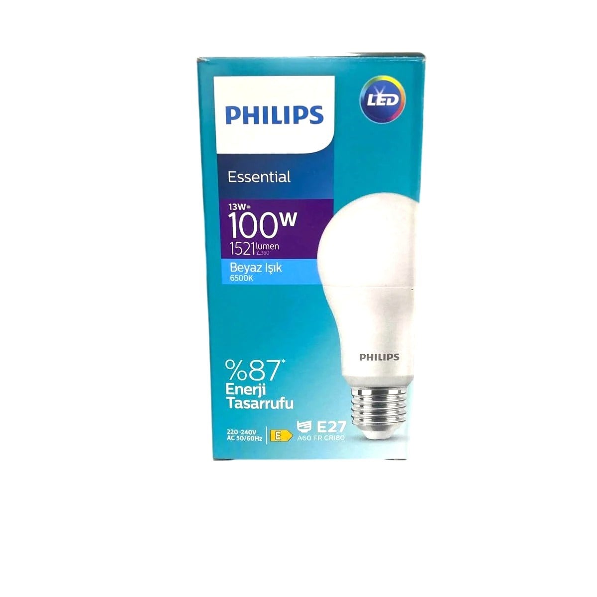 Elektrikli El AletleriPhilips Essential 13 W 6400k Sarı Işık E27 Led Ampul