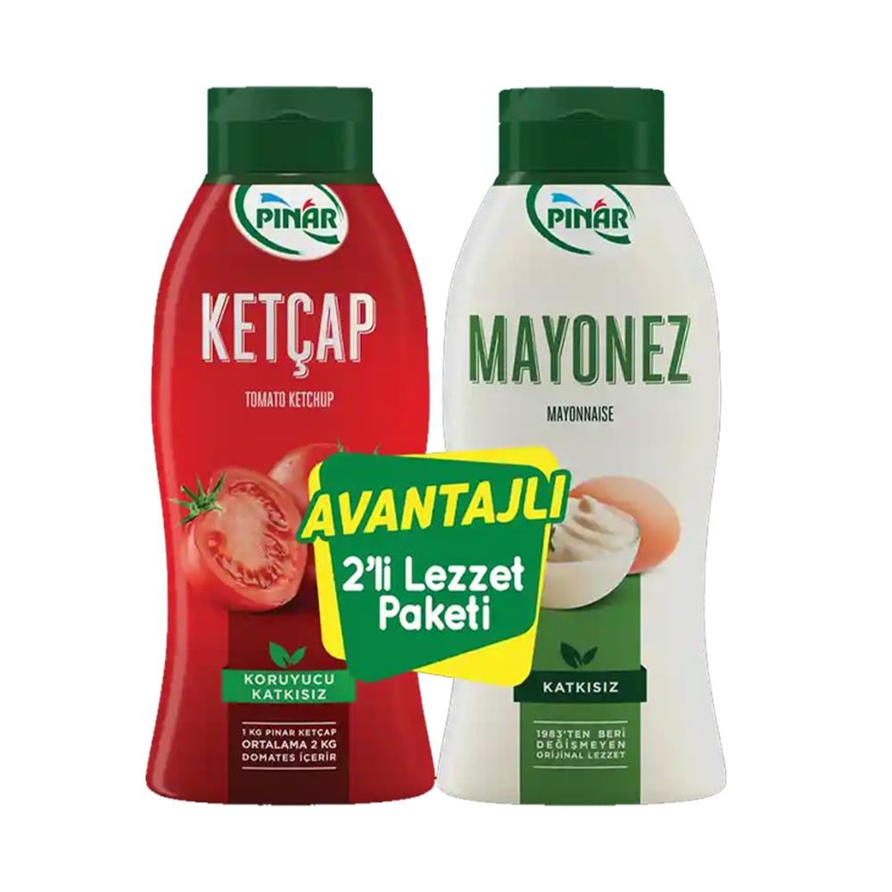 Pınar 2li Set Ketçap 600g + Mayonez 500g