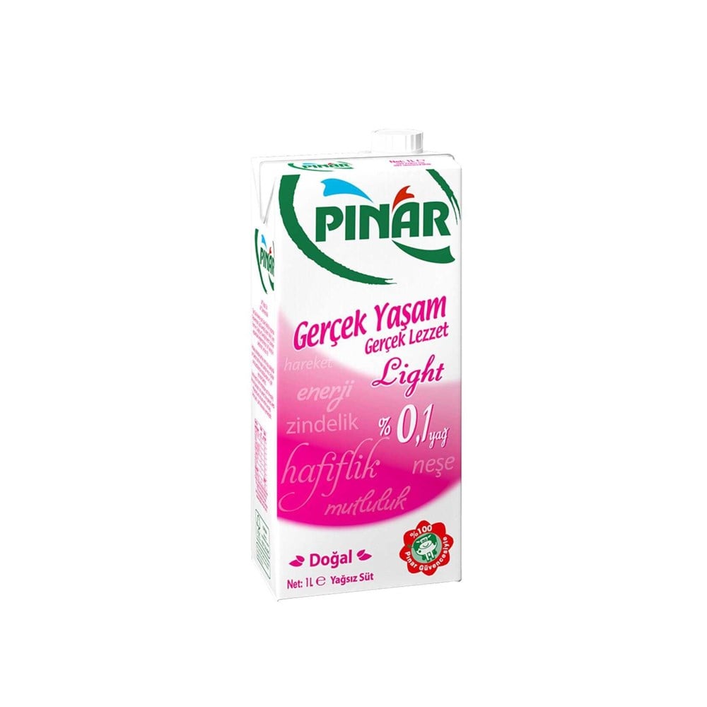 Pınar Süt Light %0 Yağlı Extra 1 Lt