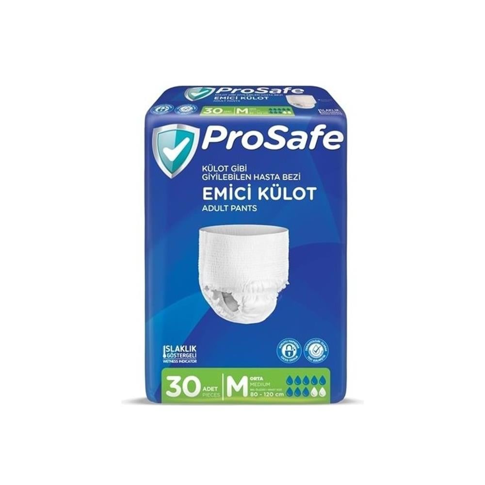 Hasta Bakım ÜrünleriProsafe Emici Külot Hasta Bezi Orta(Medium) 30 lu