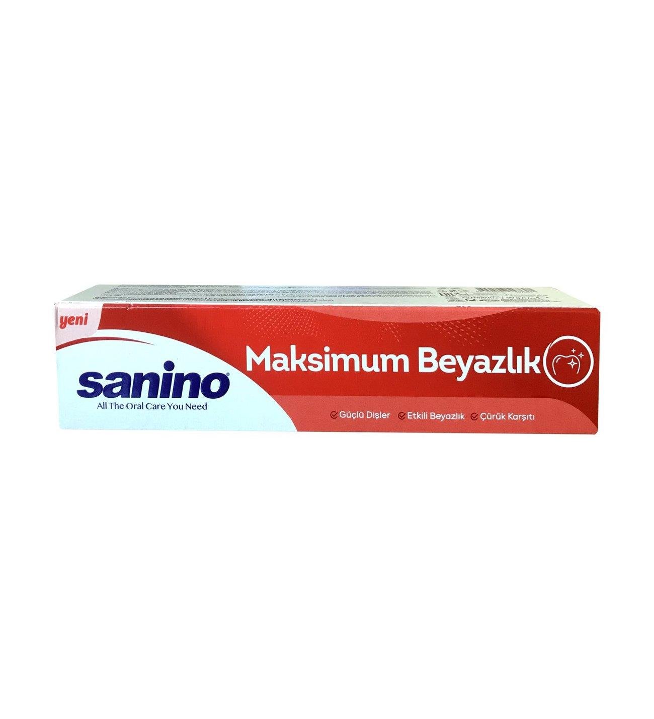 Diş MacunuSanino Maksimum Beyazlik Diş Macunu 75 Ml