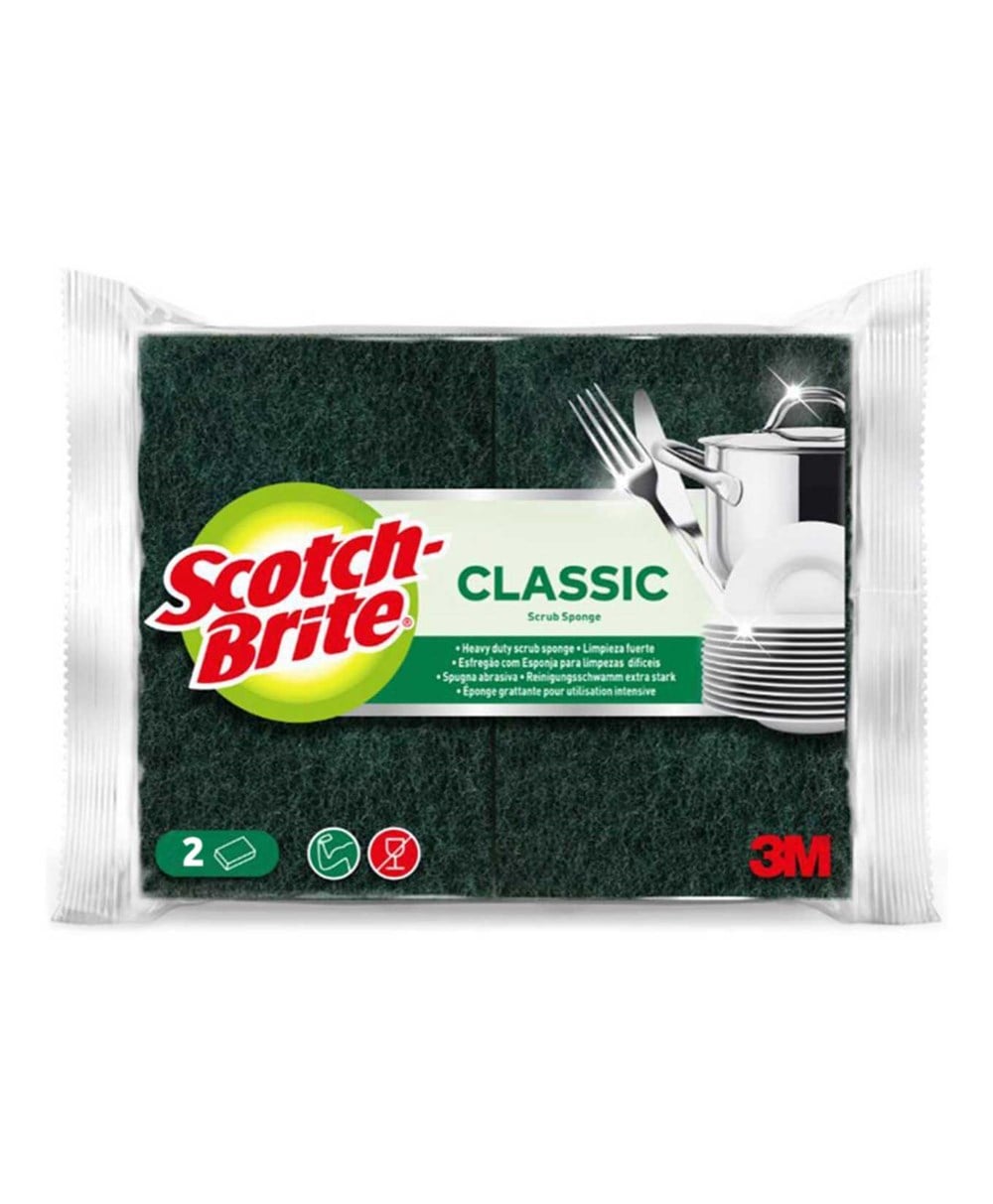 Scotch Brite Sünger Yeşil Oluklu 2 Li