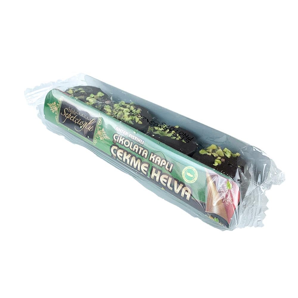 Sepetçioğlu Çekme Helva Antep Fıstıklı Çikolata Kaplı 40 Gr