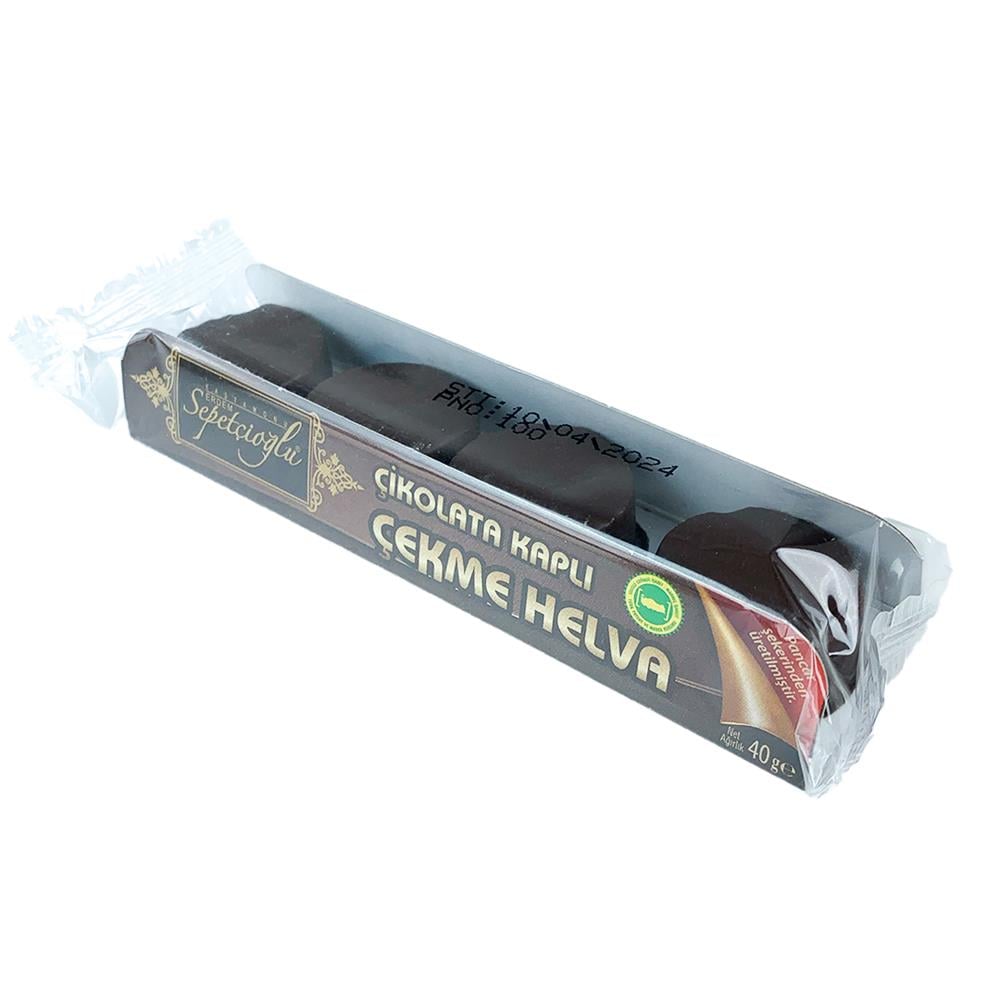 Sepetçioğlu Çekme Helva Sade Çikolata Kaplı 40 Gr
