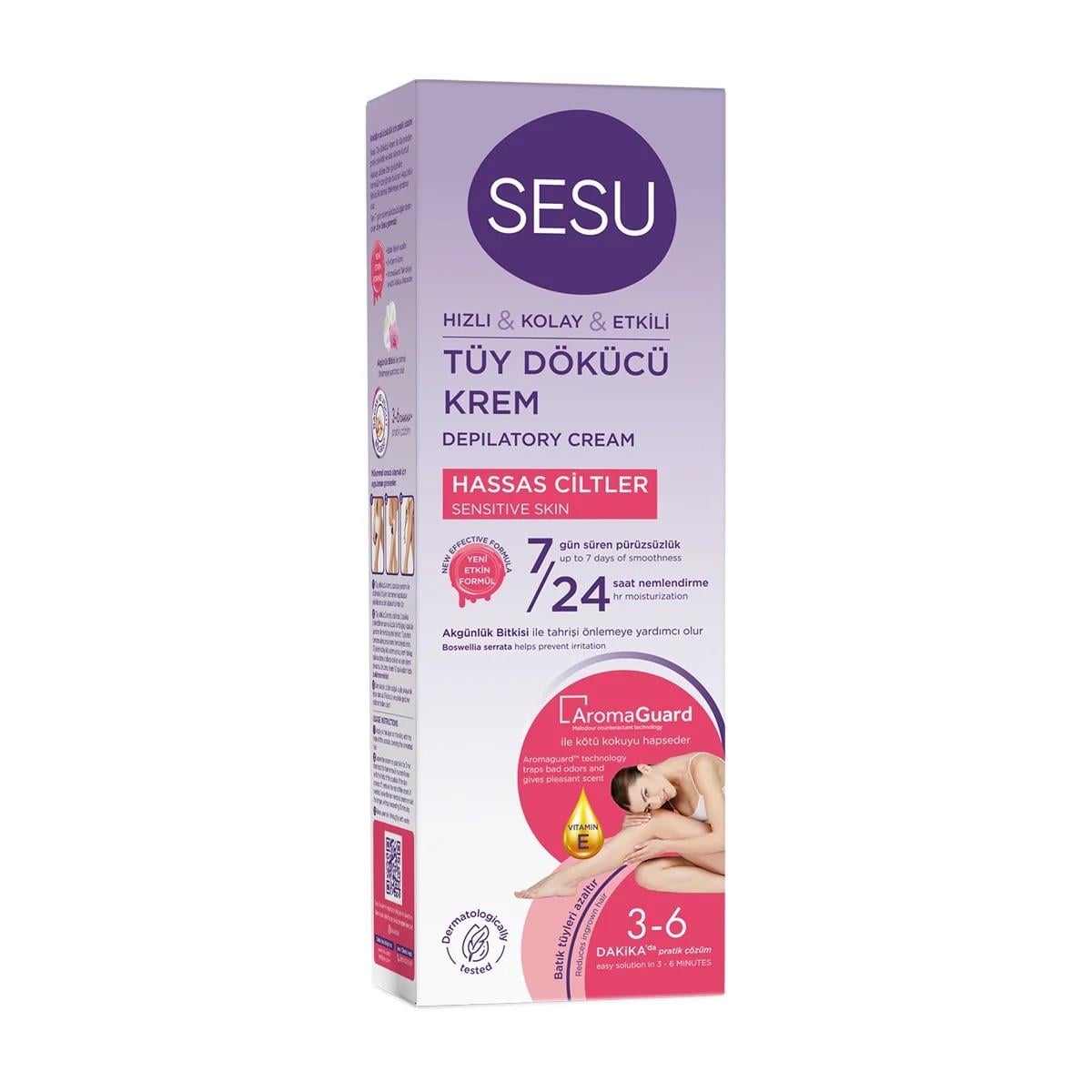 Tüy Dökücü ÜrünlerSesu Tüy Dökücü Krem Hassas 100 ml
