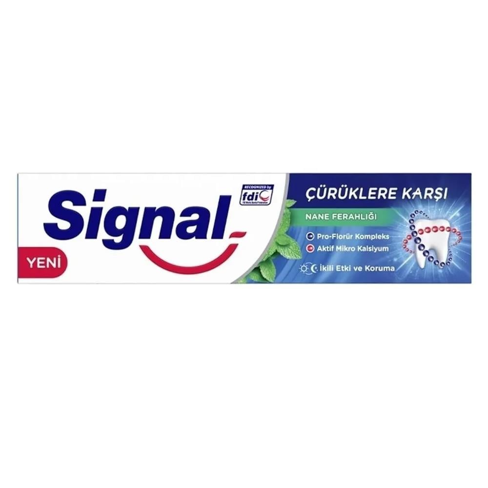 Diş MacunuSignal Çürüklere Karşı Nane Ferahlığı Diş Macunu 50 ml