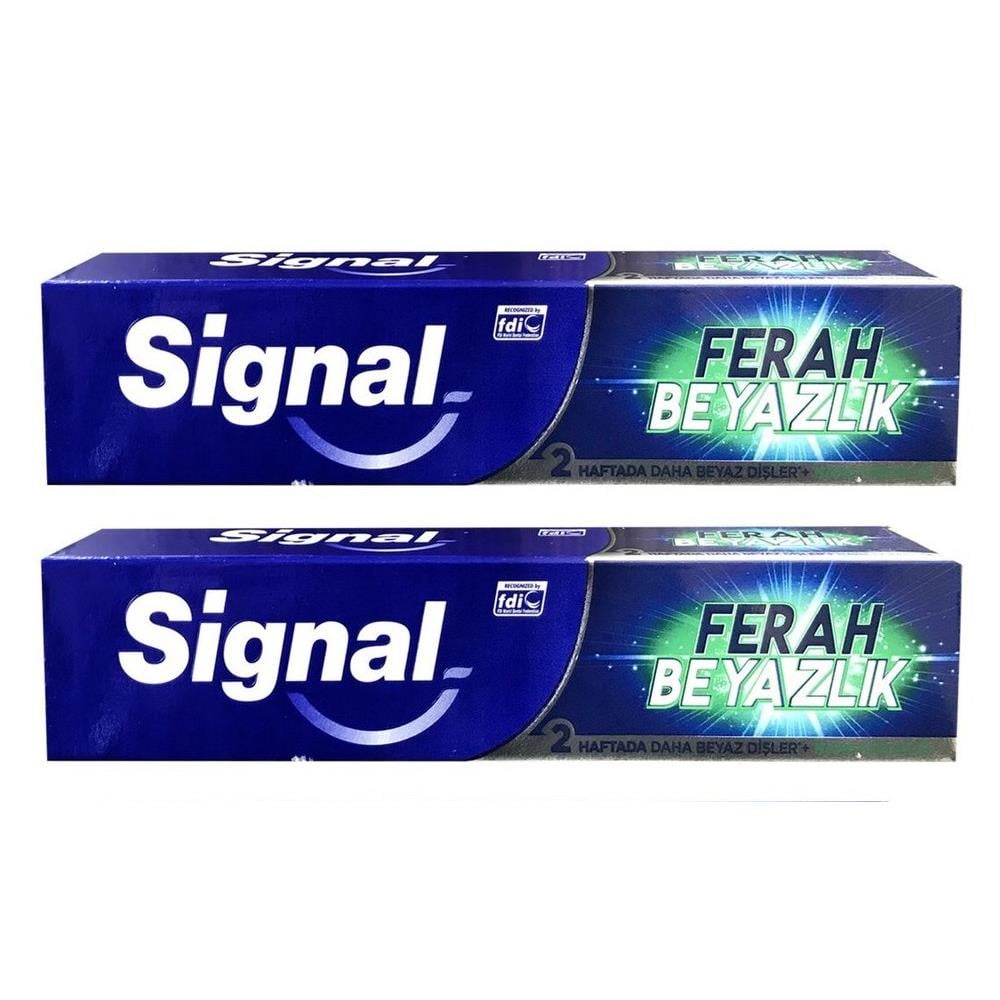 Diş MacunuSignal Ferah Beyazlık 2*50 ml Diş Macunu
