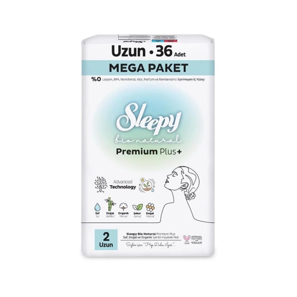 Ultra PedSleepy Bio Natural Premium Plus Mega Uzun Ped 36 Adet