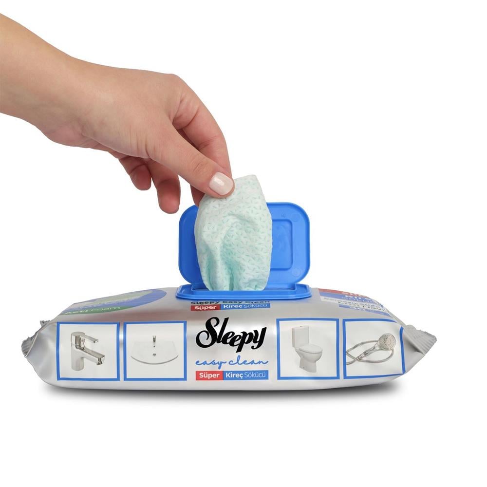 Temizlik BeziSleepy Easy Clean Kireç Sökücü Havlu 30 lu Köpüklü Formül