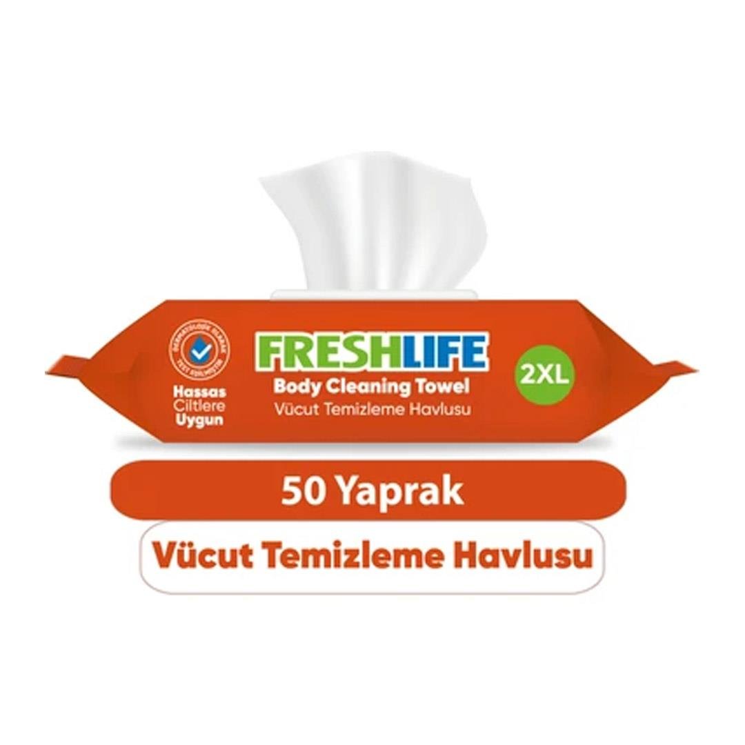 Islak MendilSleepy Freshlife Vücut Temizleme Mendili 50 li