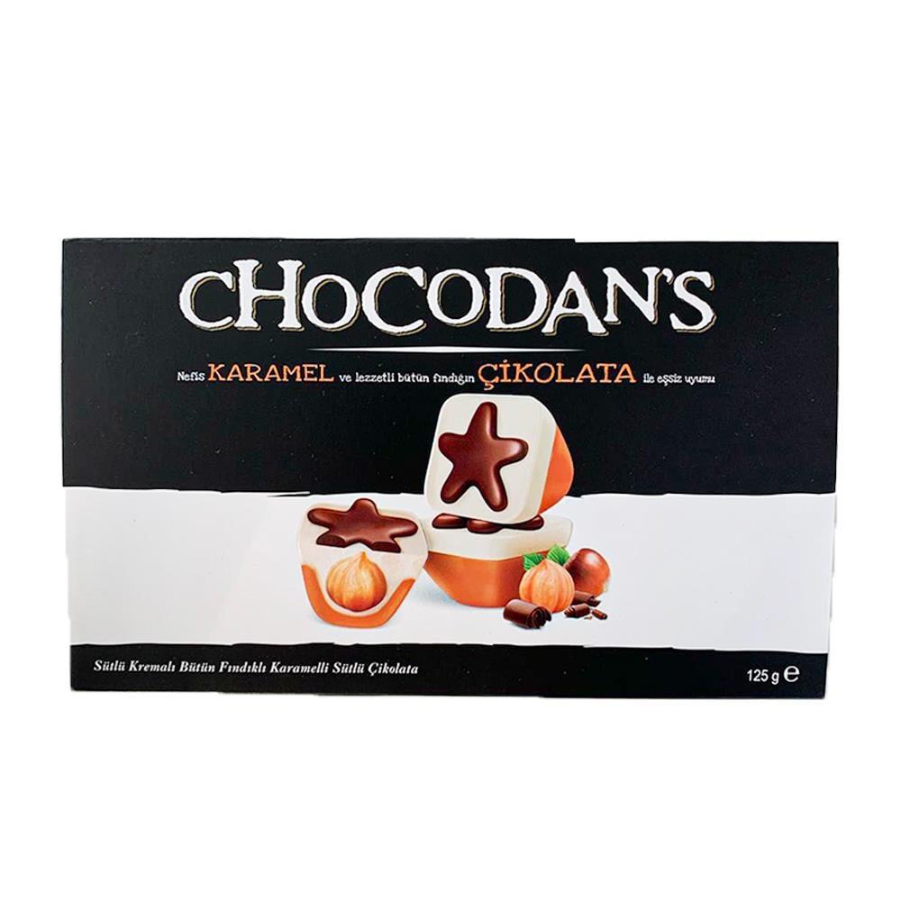 ÇikolataŞölen Chocodans Sütlü Kremalı Bütün Fındıklı Karamelli Sütlü Çikolata 125g