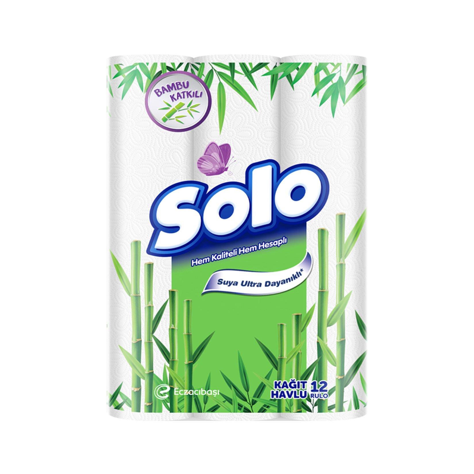 Kağıt HavluSolo Havlu Bambu Katkılı 12 li