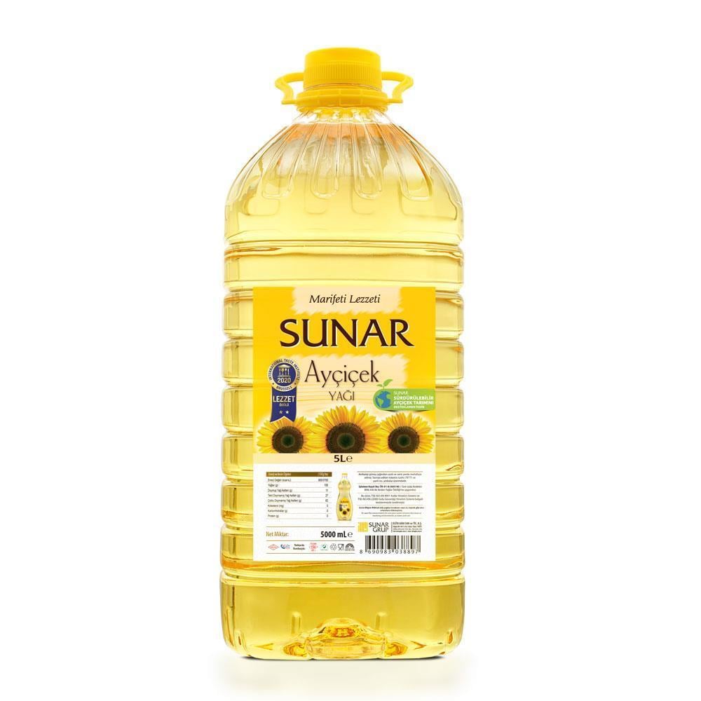 Sunar Ayçiçek Yağı Pet 5 Lt