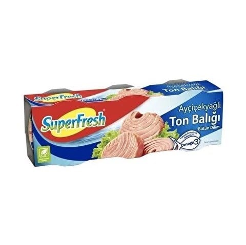 Ton BalığıSuperfresh Ayçiçek Yağlı Ton Balığı 3x140 g