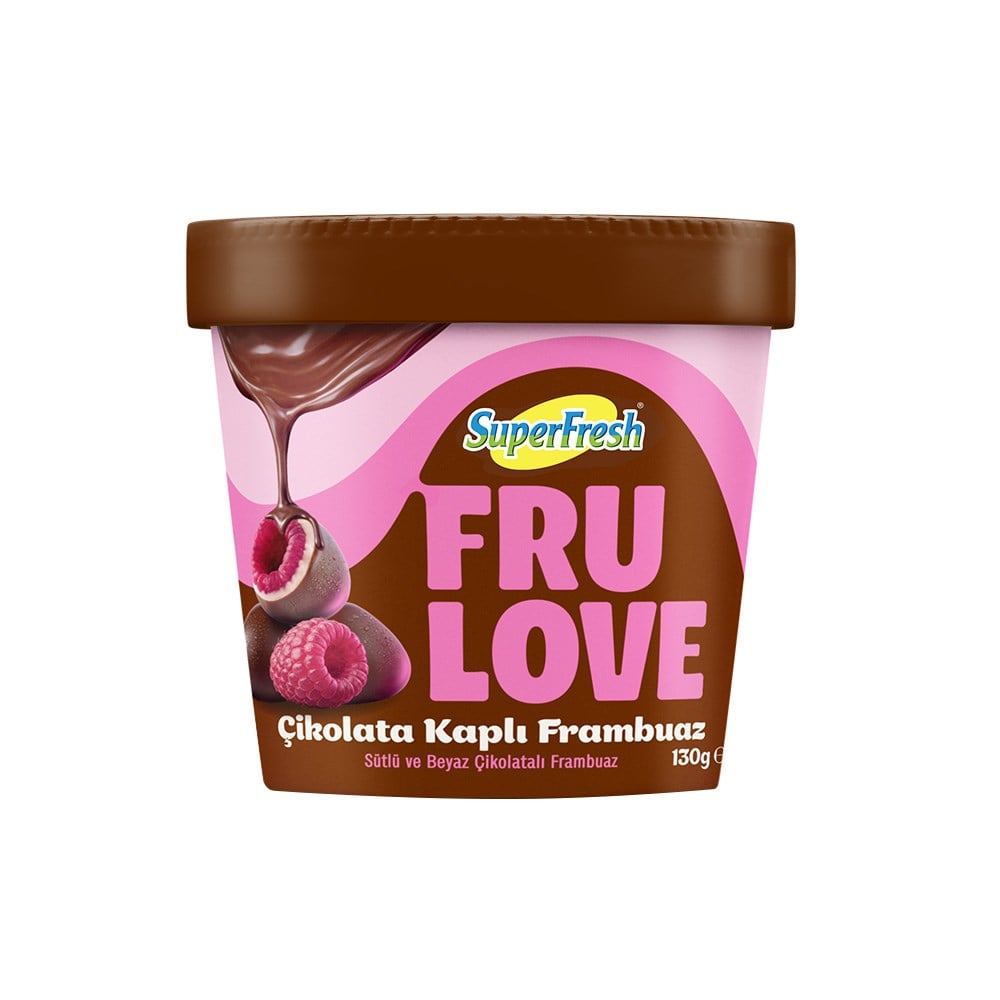 Sebze, MeyveSuperfresh Frulove Çikolata Kaplı Frambuaz Topları 130 g