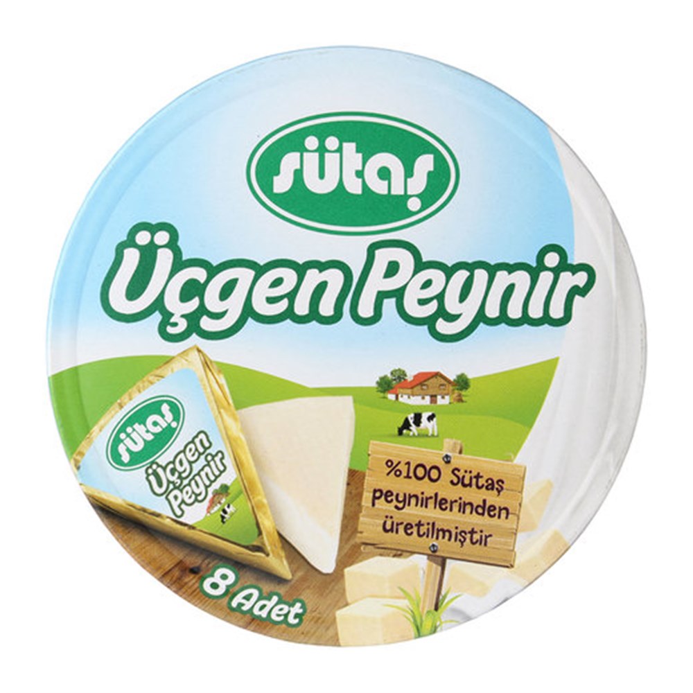 Sütaş Üçgen Peynir 8'li 120 Gr