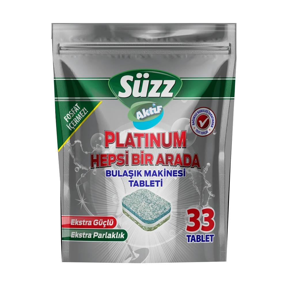 Bulaşık Makinesi TabletiSüz Bulaşık Makinesi Kapsülü Platinum 33 lü