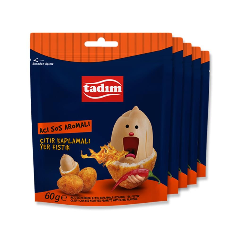 FıstıkTadım Yer Fıstığı Kaplamalı Acı Soslu 60 Gr