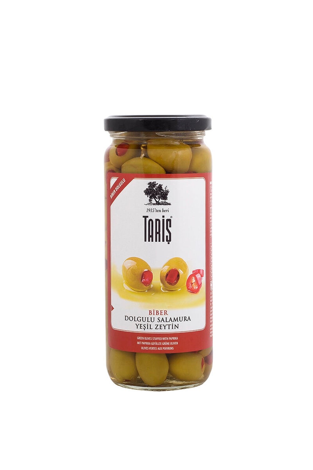 Tariş Yeşil Zeytin Biberli 485 Gr