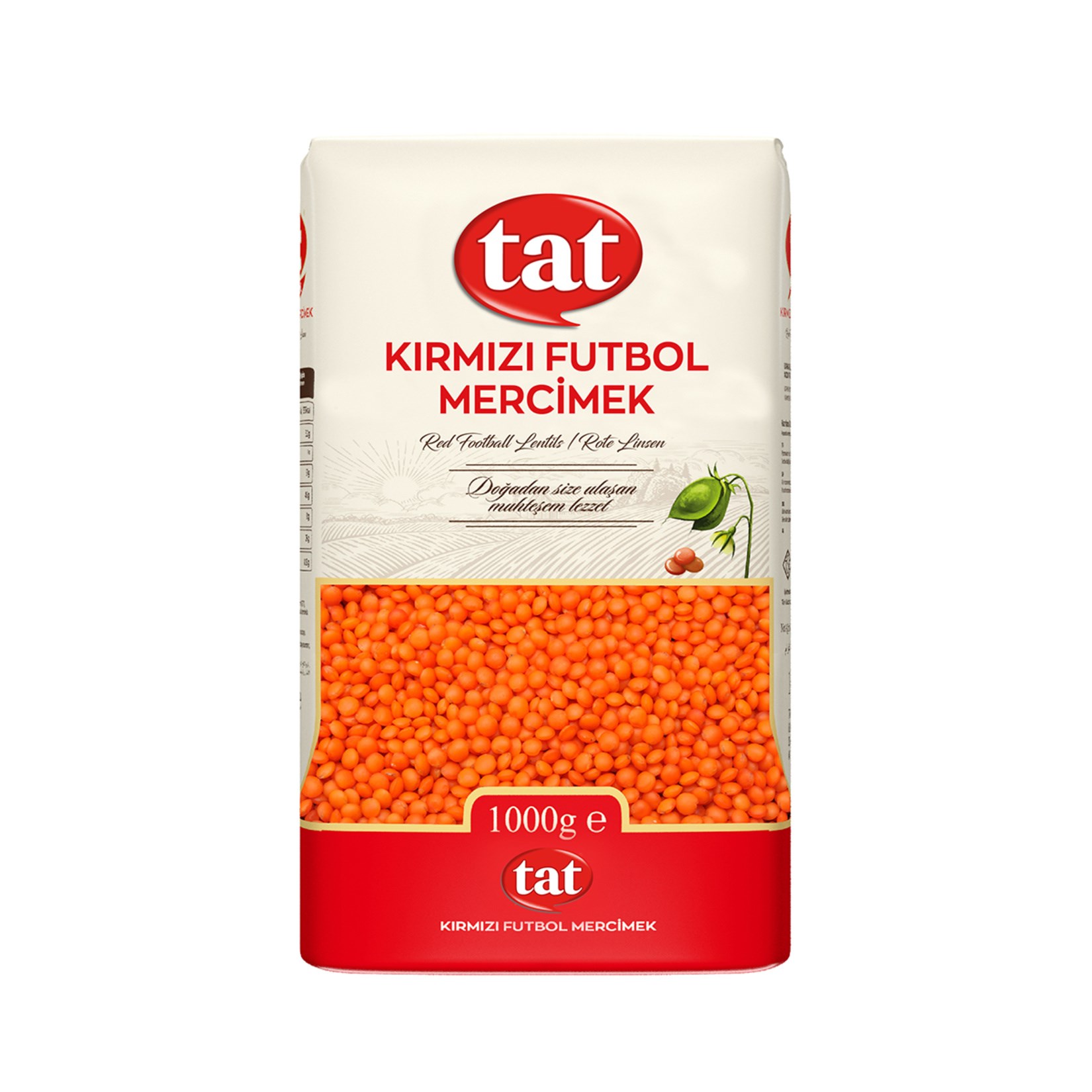 MercimekTat Bakliyat Kırmızı Mercimek 1000 Gr