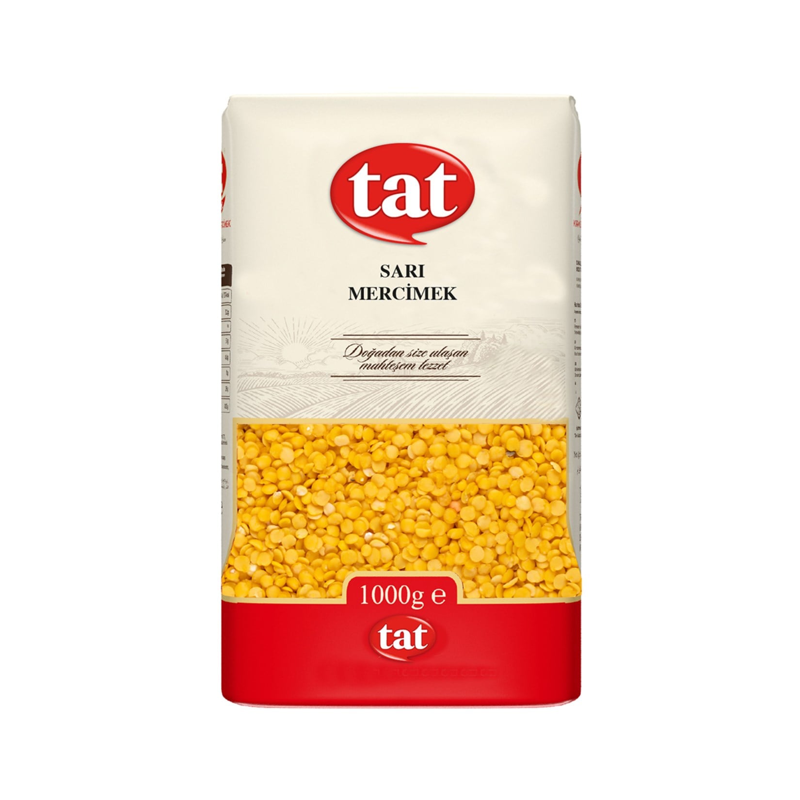MercimekTat Bakliyat Sarı Mercimek 1000 Gr