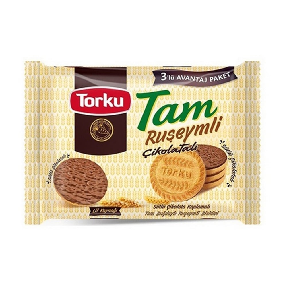 Torku Bisküvi Tam Ruseymli Çikolatalı 3*84 Gr