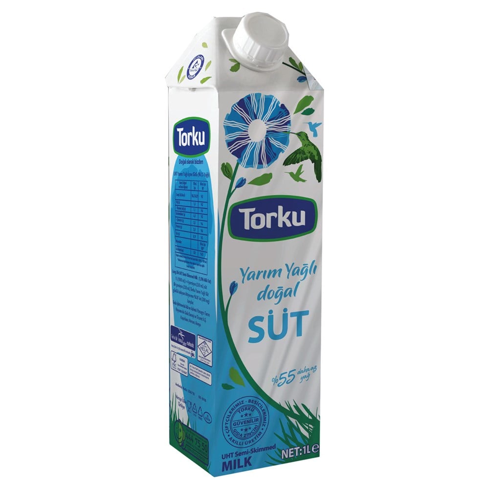 Torku Yarım Yağlı Süt 1Lt