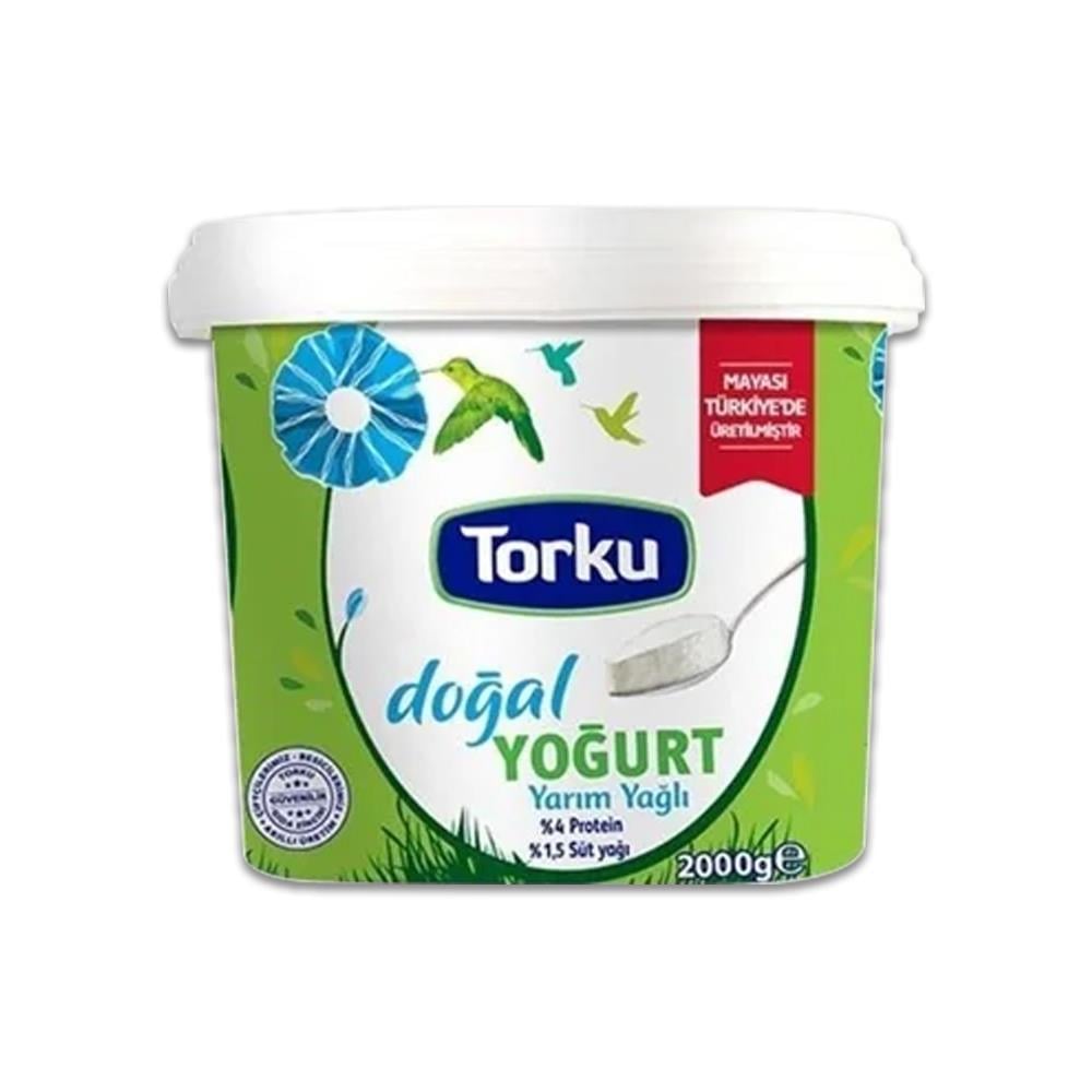 SütTorku Yoğurt 2000 gr Doğal Yarım Yağlı %1.5 Süt Yağı