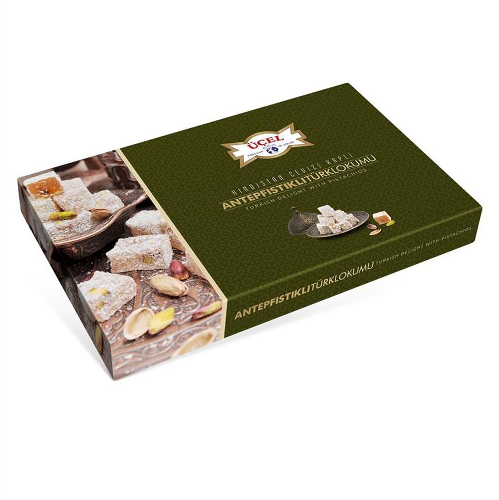 Üçel Lokum Hindistan Cevizli Fıstıklı 600 Gr