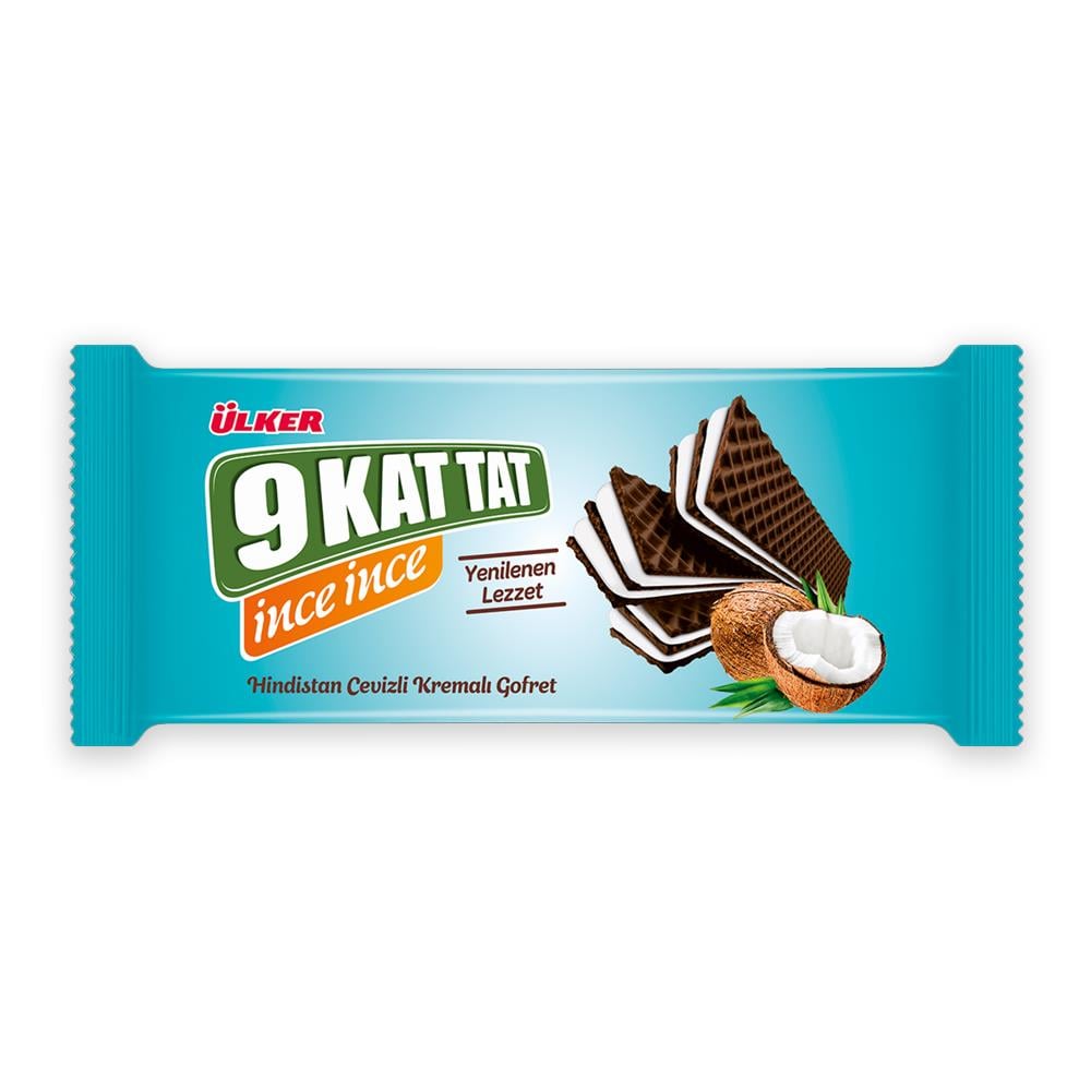 GofretÜlker 9 Kat Tat İnce Hindistan Cevizli Gofret 114 Gr