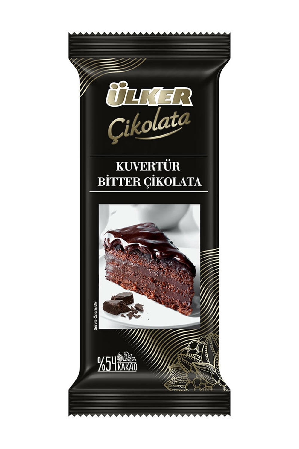 Ülker Çikolata Kuvertur Bitter % 54 Kakao 200 Gr