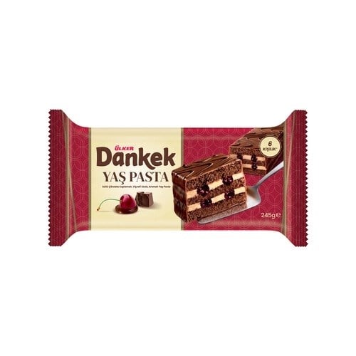 KekÜlker Dankek Yaş Pasta Sütlü Çikolatalı,Vişneli Soslu,Kremalı 245 g
