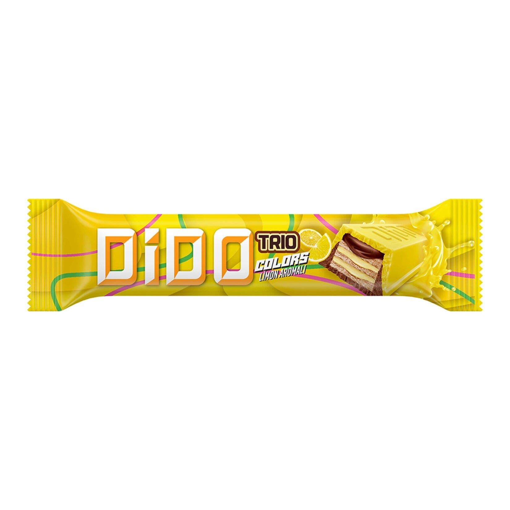 GofretÜlker Dido Colors Trio 36.5 gr Limon Aromalı Gofret