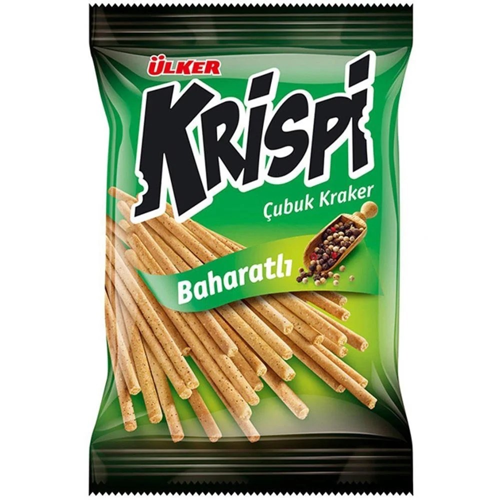 KrakerÜlker Krispi Çubuk Kraker Baharatlı 80 g