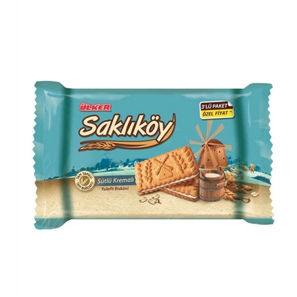 Ülker Saklıköy Sütlü Kremalı Yulaflı Bisküvi 264Gr