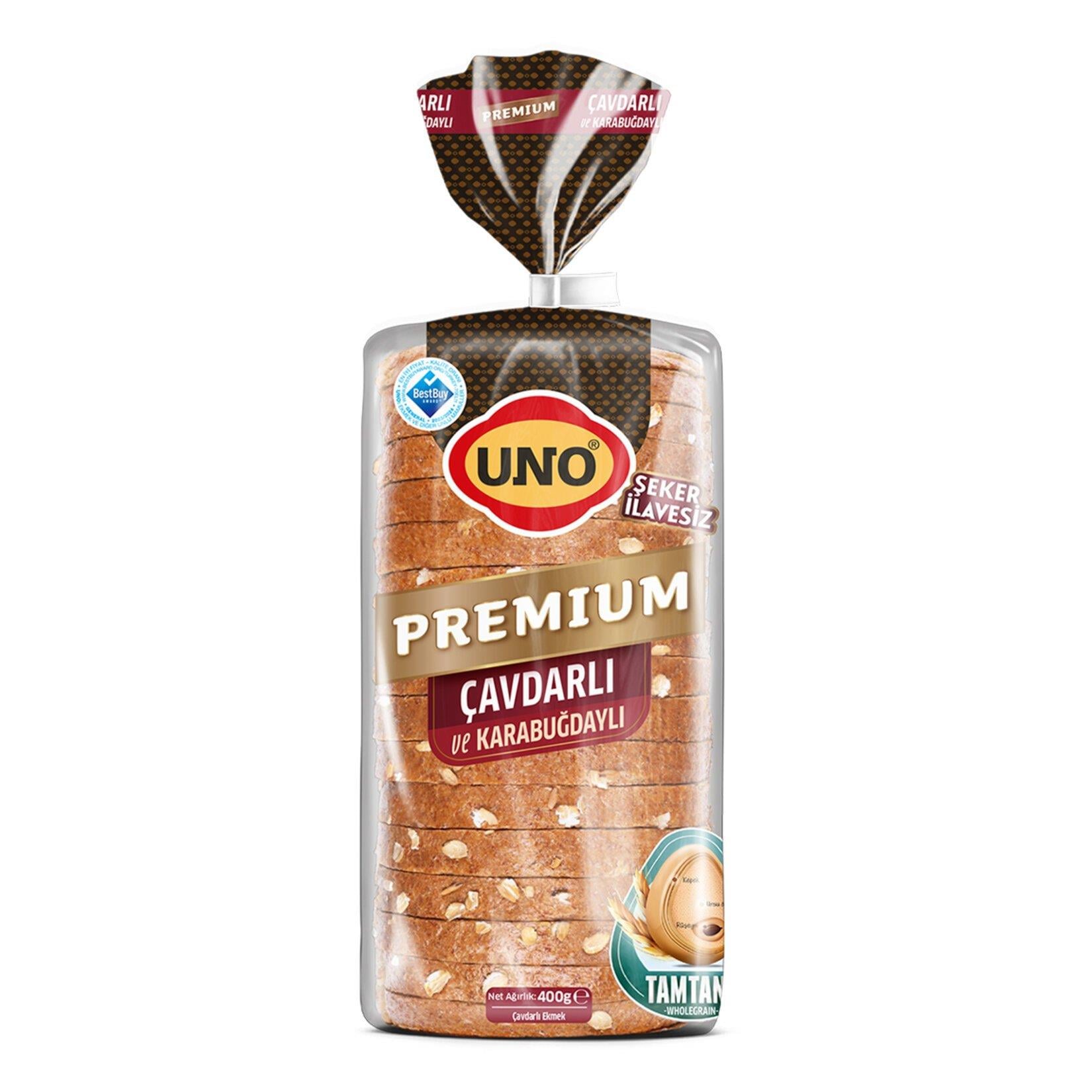EkmekUno Ekmek Premium Çavdarlı Ve Karabuğdaylı 400 Gr