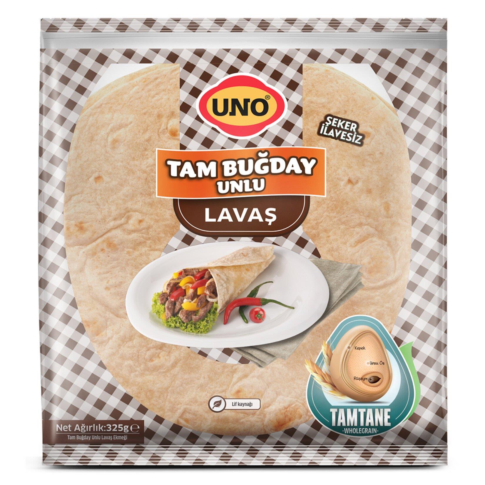 Uno Lavaş TAm Buğdaylı 325 GR 5 Lli