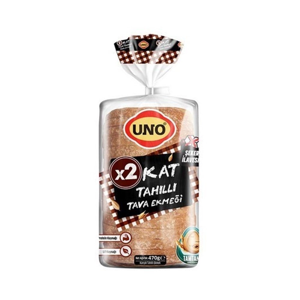 Uno x2 Kat Tahıllı Tava Ekmeği 470 Gr