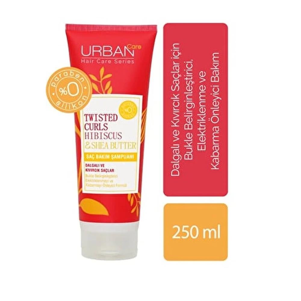 UrUrban Care Twisted Curls Hibiskus & Shea Butter Saç Bakım Şampuanıi Sülfatsız 250 ml