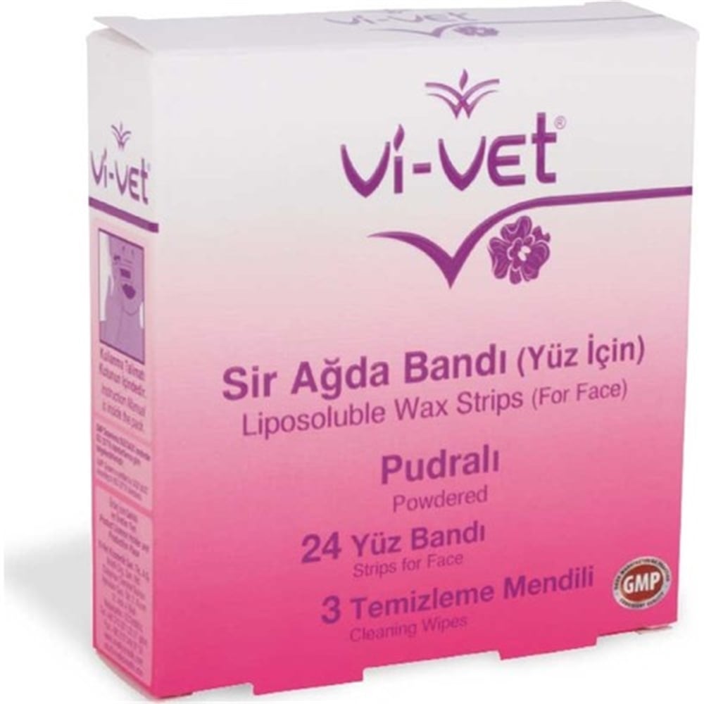 Vi-vet Sir Ağda Bant Yüz Pudralı 24'Lü