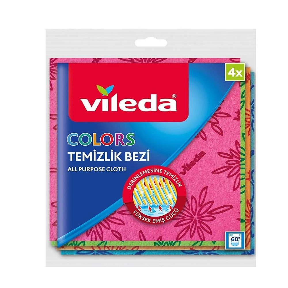 Temizlik BeziVileda Temizlik Bezi Colors 4 Lü
