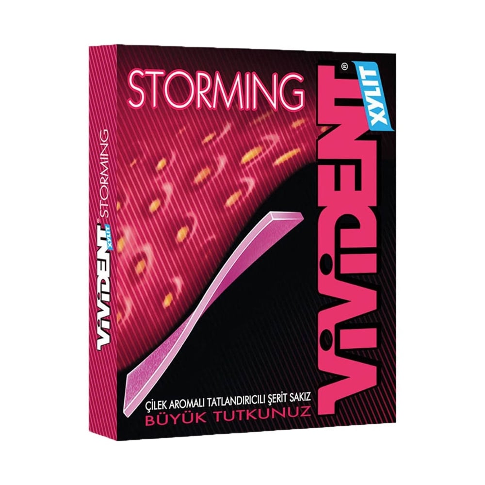 Vivident Sakız Çilek Aromalı Xylit Storming