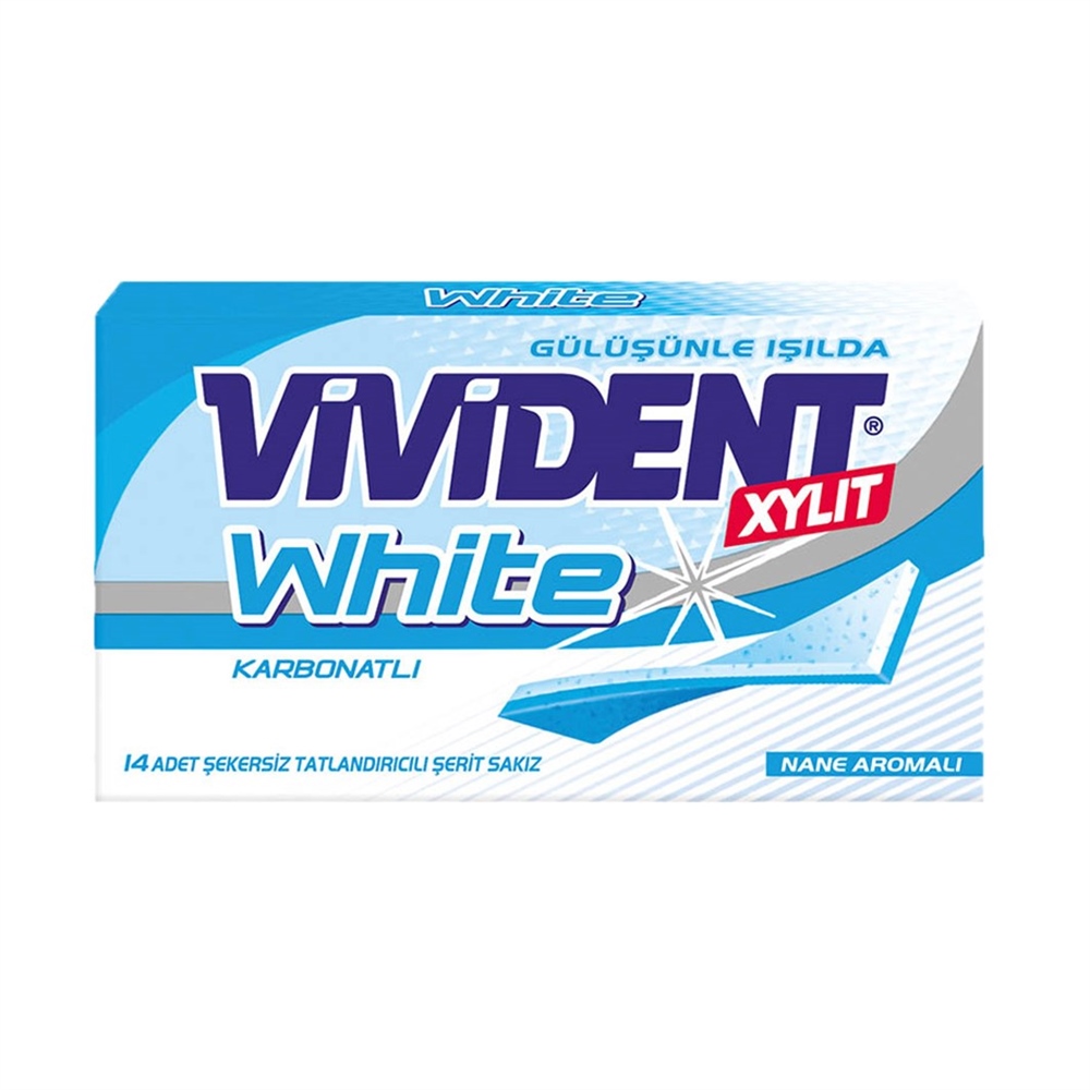 Vivident Xylıt White Karbonatlı Nane Aromalı 26 gr