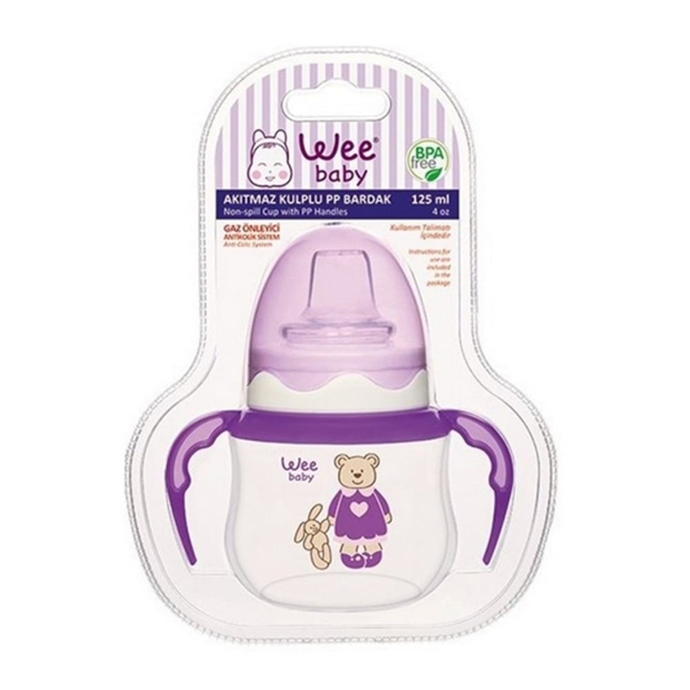Wee Baby Akıtmaz Kulplu PP Antikolik Bardak 125 ml